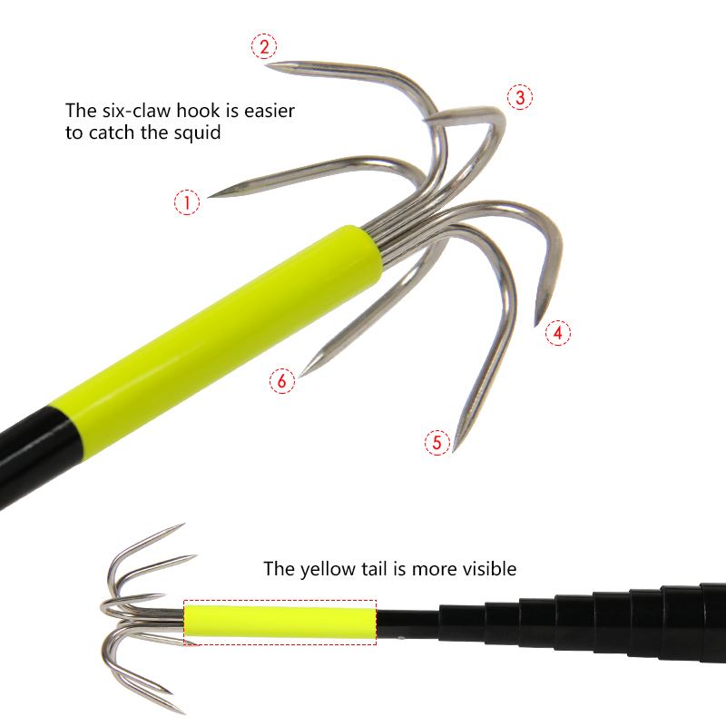 4/3M Telescopic Squid Gaff Anc - Fishing Equipment Carp 评论和价格